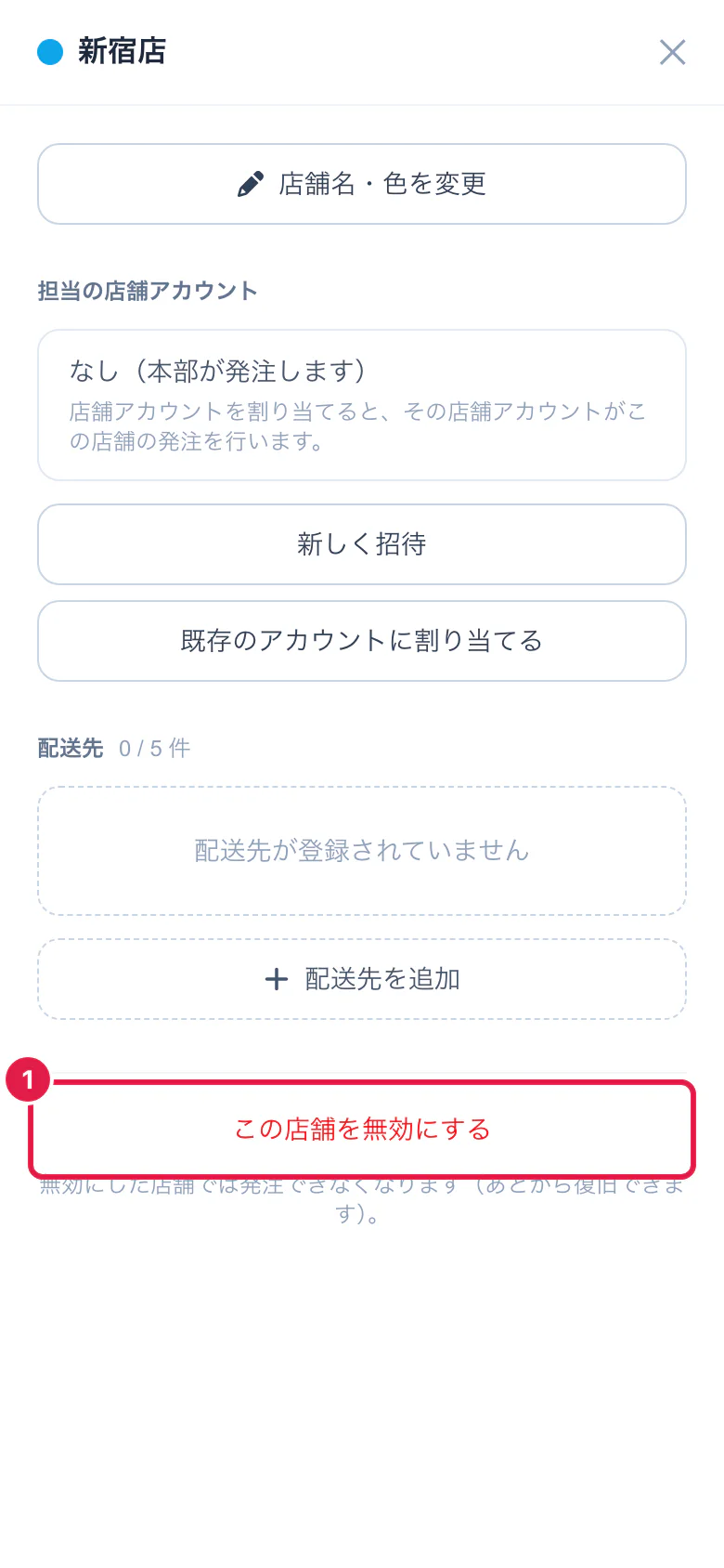 店舗の詳細